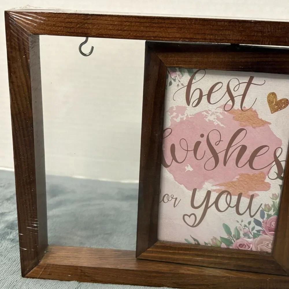 Mr. & Mrs. Rotating Picture Frame Wedding Anniversary 4x6
